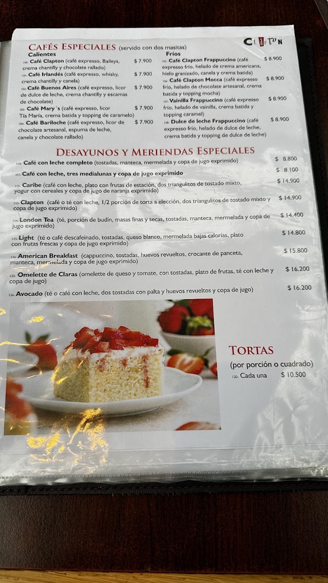 Restaurante Clapton Menu - Image 3