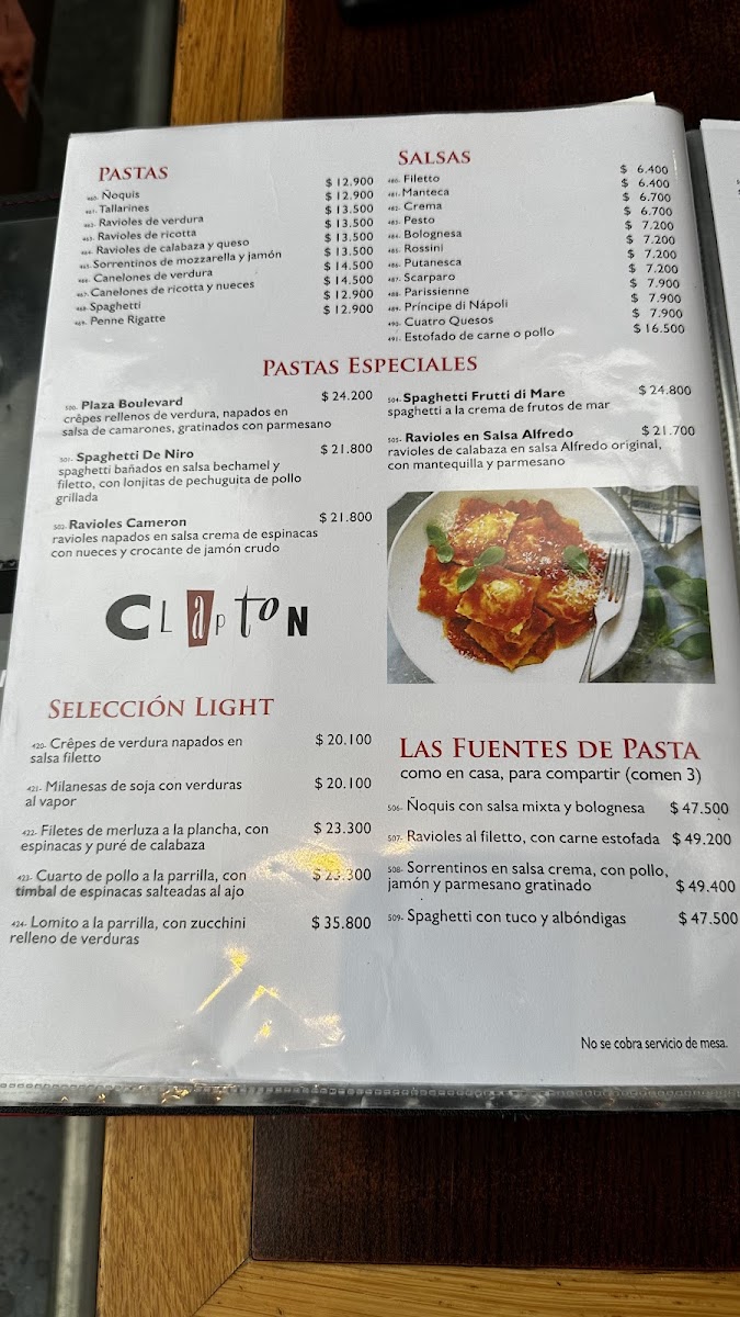 Restaurante Clapton Menu - Image 4