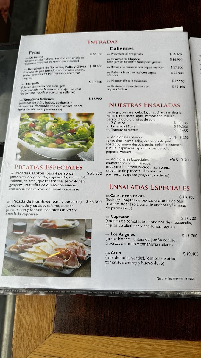 Restaurante Clapton Menu - Image 5